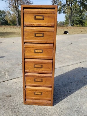 Vintage Tucker File and Cabinet company File cabinet. Very rare - Image 1 of 4