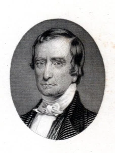 American BNC 'John Sergeant ' Portrait Proof India on Card Intaglio 1800s - Picture 1 of 3