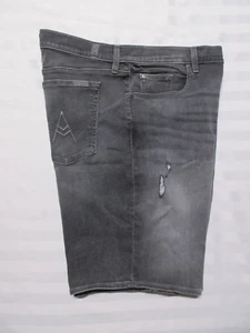 7 FOR ALL MANKIND Men's Vintage Straight Grey Wash Denim Jean Shorts Size 42 - Picture 1 of 16