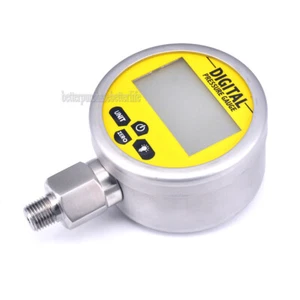 Battery Powered 304 Stainless Steel G1/4 male thread Digital Pressure Gauge - Picture 1 of 8