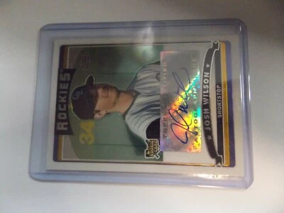 2006 Topps Chrome Josh Wilson Rookie Auto Autograph RC Rockies  - Image 1 of 2