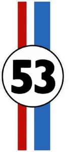 x4 Vinyl 175x80mm Herbie Stickers car beetle retro vintage wolfsburg love bug - Picture 1 of 1