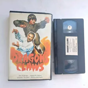 DRAGON'S CLAWS - Atlantis pre cert VHS video Rare Kung Fu Martial Arts - Picture 1 of 3