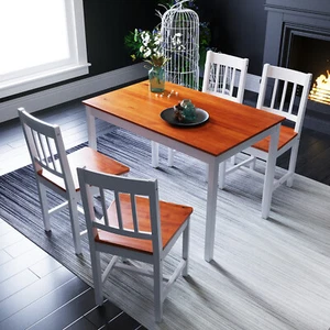 Home Dining Table and Chairs Bench Rectangular Honey Kitchen Furniture - Picture 1 of 8