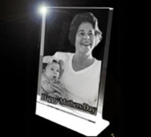 Photo Vertical Optical Crystal Tower Frame Display - Picture 1 of 1