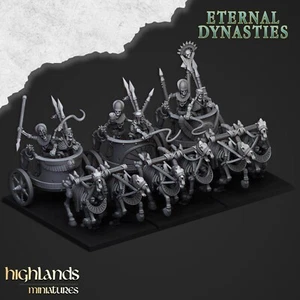 Antike Skelettwagen (x3)/TTRPG/Dungeons and Dragons/Highland Miniaturen - Bild 1 von 2