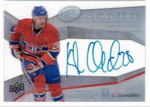 2008-09 UPPER DECK ICE GLACIAL GRAPHS KYLE MCWILLIAMS AUTO MONTREAL CANADIENS