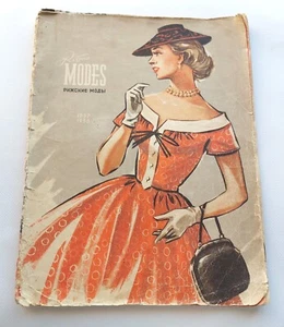 Rarità - 1957 /1958 libro "Modalità Rigas" lingue russe. Rivista per cucire - Foto 1 di 12