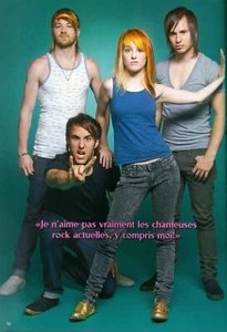 Mini póster pinup revista adolescente Paramore - Hayley Williams - Josh Farro 11" x 8" - Imagen 1 de 1
