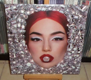 AVA MAX DIAMONDS & DANCEFLOORS SPOTIFY BLACK ICE LP SIGNED CARD GHOST ONE OF US - Picture 1 of 10