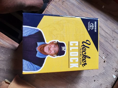 Bob Uecker Talking Alarm Clock New In Box Baseball Milwaukee Brewers Rare & Cool Cover