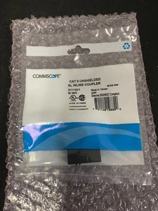 Acoplador Commscope 2111123-1, SL, en línea, CAT6 sin blindaje, 8 posiciones negro - Imagen 1 de 3