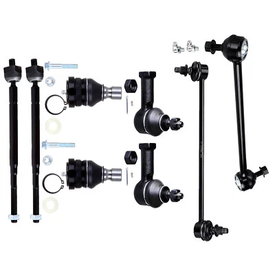 8x Front Lower Ball Joint Inner Tie Rod End Kit For 2000-2005 Mitsubishi ECLIPSE Foto 1 de 4