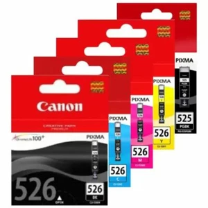 Cartuchos de tinta originales Canon PGI-525 negro + CLI-526 cian, magenta, amarillo, negro - Imagen 1 de 4