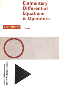 Elementary Differential Equations and Operators (Library of Mathematics) - Imagen 1 de 1