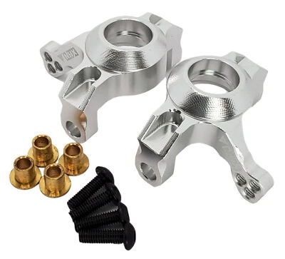 NHX RC Alloy Front Steering Knuckle / Knuckle Arm Silver : Axial Wraith / RR10 - Image 1 of 4