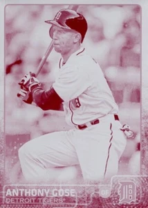 Anthony Gose Detroit Tigers 2015 Topps Magenta Printing Plate Card #413 1/1 - Picture 1 of 2