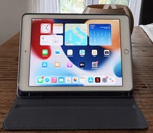 Apple iPad Air 2 16GB Wi-Fi - Argento con cover lilla - Foto 1 di 4