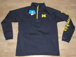 Michigan Wolverines Columbia PFG Omni-Shade 1/4 Zip Jacket $70 size Men's 2XL - Picture 1 of 6