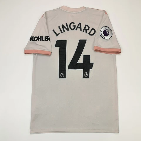 Lingard #14 Manchester United 2018 2019 Away Pink Football Shirt Adidas CG0038 Cover