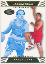 2007-08 Topps Co-Signers Gold Blue #100A Aaron Gray Joakim Noah /89