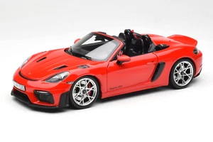 1/18 Porsche 718 982 Spider RS Weissach Red Diecast Model Car By Norev 187271 - Picture 1 of 12