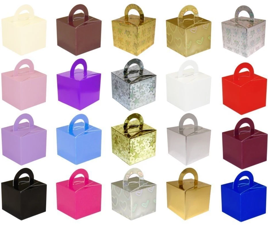 Caja de 10 Pasteles Peso Helio Globo Pesas Boda Bautizo Cumpleaños Fiesta Reino Unido Foto 1 de 4