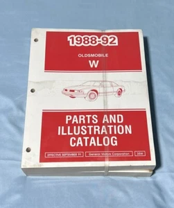 Sealed GM 1988-1992 W body Oldsmobile Cutlass Parts and Illustration Catalog - Picture 1 of 4
