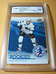 TOMAS HERTL SHARKS 2013 UPPER DECK NATIONAL HOCKEY CARD DAY NHCD9 RC GRADED 10 - Picture 1 of 1
