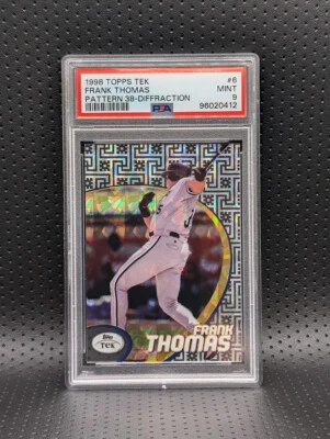 1998 Topps Tek Frank Thomas Diffractor PSA 9 Pattern 38 **Pop 1** None Higher - Image 1 of 2