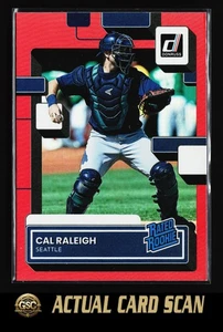 2022 Donruss Cal Raleigh #39 Holo Red Seattle Mariners - Picture 1 of 2