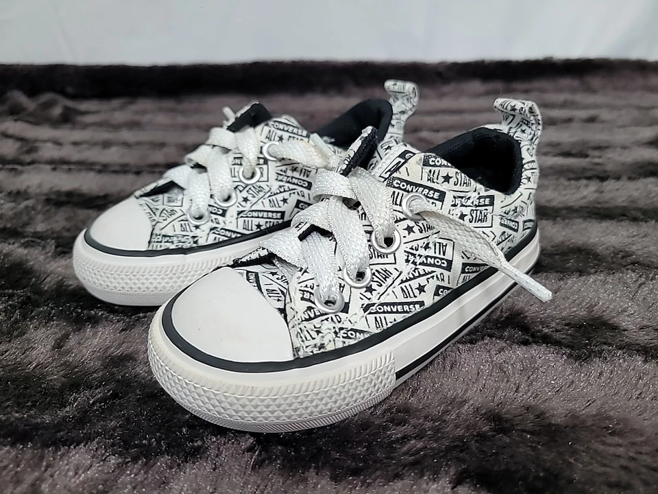 Zapatillas deportivas Converse CT AS Street sin cordones blancas/negras para bebés pequeños talla 5 Foto 1 de 4