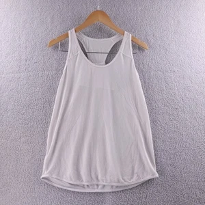 Lululemon Athletic Tank Top White Racerback Workout Athleisure Women's 6 - Picture 1 of 6