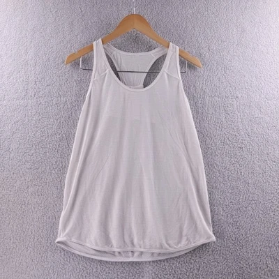 Camiseta sin mangas deportiva Lululemon blanca espalda deportiva entrenamiento atletismo para mujer 6 Foto 1 de 4
