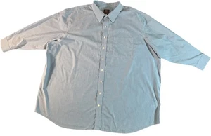 GS faltenfreies Hemd aus 100% Baumwolle 22- 35/36 blau-weiß Nadelstreifen - Bild 1 von 12