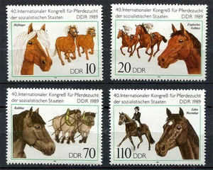 Alemania - RDA: Hermoso juego de caballos de 1989 - Como nuevo NH - Imagen 1 de 1