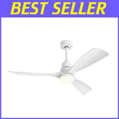 Modern 52-Inch Ceiling Fan with Light & Timer - Perfect for Indoor/Outdoor - Image 1 of 4