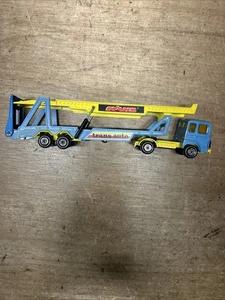 Majorette Trans Auto Car Transporter Semi Truck Trailer 1/60 Made in France - Picture 1 of 10