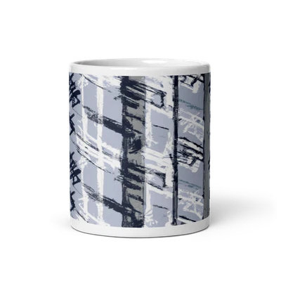 Керамическая кофейная кружка с узорами из уютной ткани 11 унций - чайная чашка - Изображение 1 из 3