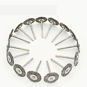Juego de cepillos de alambre de acero inoxidable de 45 piezas para herramienta giratoria Dremel amoladora plana - Imagen 1 de 5