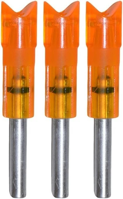 Lumenok Punta Dorada Media Luna Perno Extremo HD Naranja Iluminado Flecha Leva Paquete de 3 NUEVO Foto 1 de 1