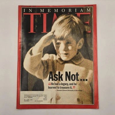 Time Magazine Aug 2 1999 JFK Jr Special In Memoriam Issue Ask Not S.E. Kennedy   - Image 1 of 4