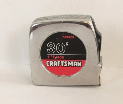 Vintage Craftsman 39429 30 ft. Tape Measure – 1″ Wide  Blade USA Made - Image 1 of 4