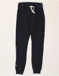 JACK WILLS Womens Graphic Tracksuit Trousers Joggers UK 6 XS Navy Blue UV15 - Picture 1 of 3