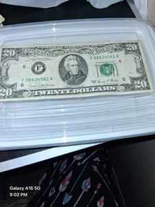 Series 1969 20$ Dollar Bill Federal Reserve Note - Picture 1 of 5