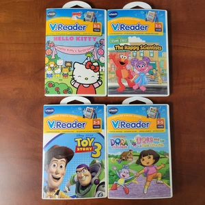 V.Reader Hello Kitty - Sesame Sreet - Toy Story 3 - Dora Cartridges 3-5 years - Picture 1 of 4