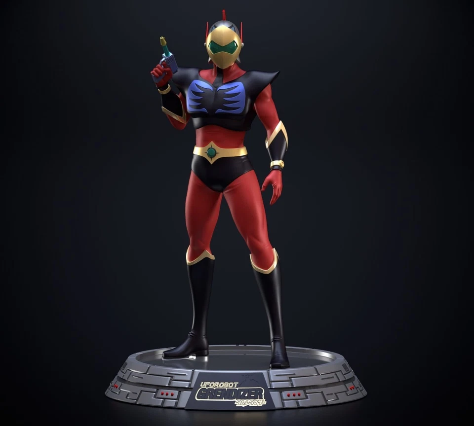 Actarus Goldrake vestito da combattimento v1 model kit resina non colorato! - Immagine 1 di 1