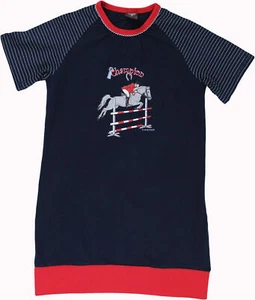 Mädchen Schiesser Nachthemd Sleepshirt blau " Champion " M141 Gr. 92 - Bild 1 von 1