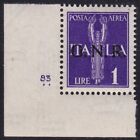 1944 RSI, Air Mail - n . 121 - 1 lira violet MNH ** TABLE NUMBER