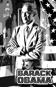 Barack Obama Poster "Black Light" - Bild 1 von 5